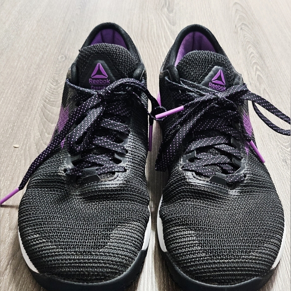 Womens Crossfit nano reebok size 9 purple/black/white - Picture 1 of 7